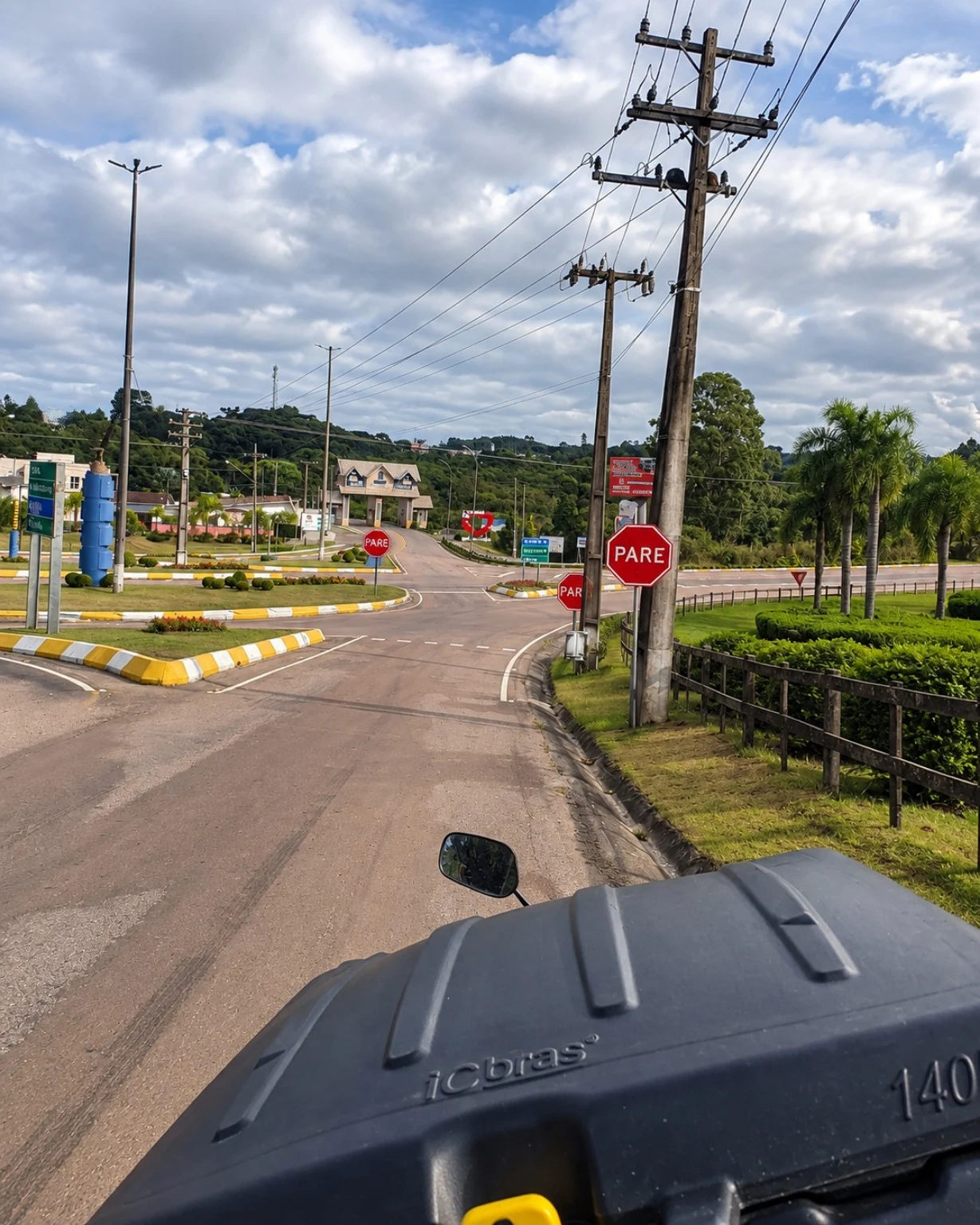 Registro real de rota da Fonseca Logística em Piên